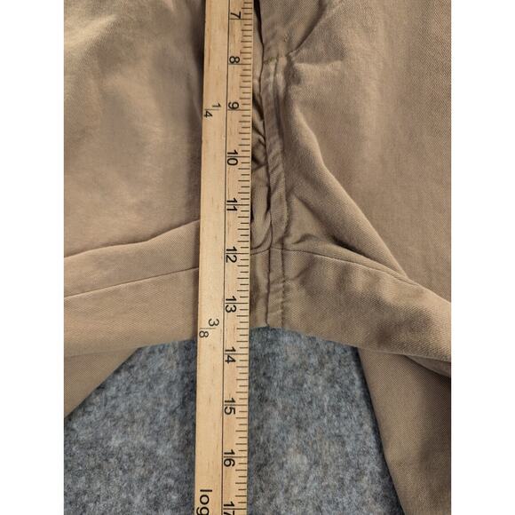 Eddie Bauer Short's 40 (36W) Men's Khaki Flat Front Chino Legendwash Cotton - Picture 5 of 9